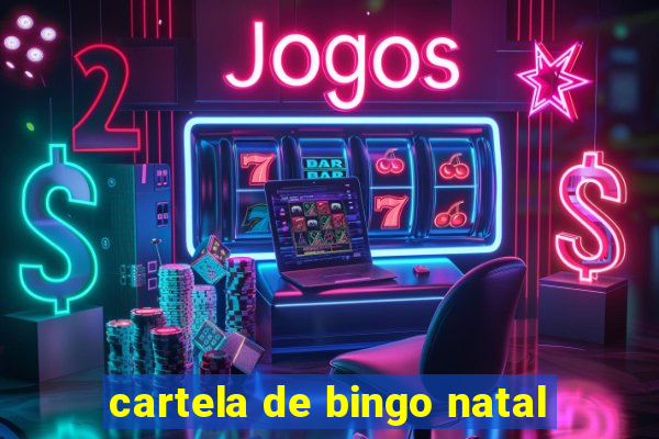 cartela de bingo natal